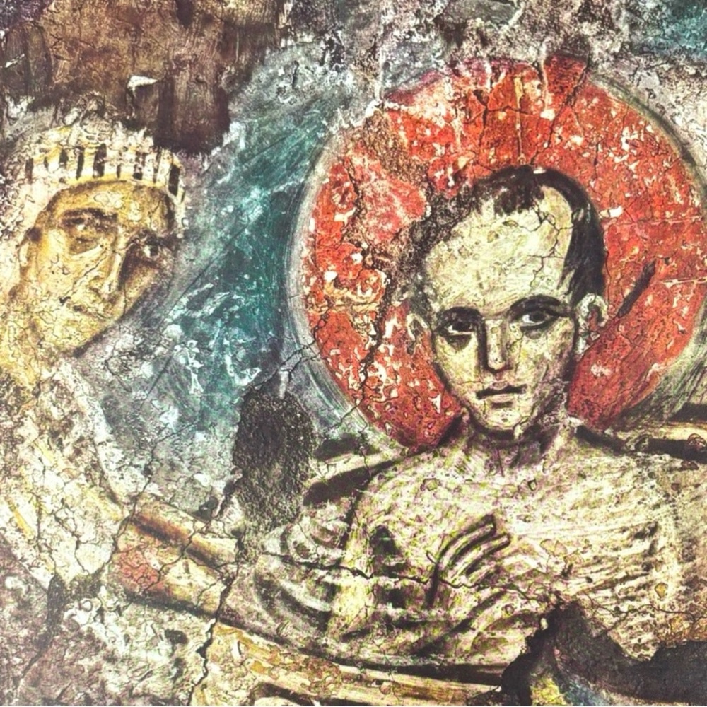 Original Vintage Fine Art Print Poster Medieval Bulgaria Wall Painting Artist